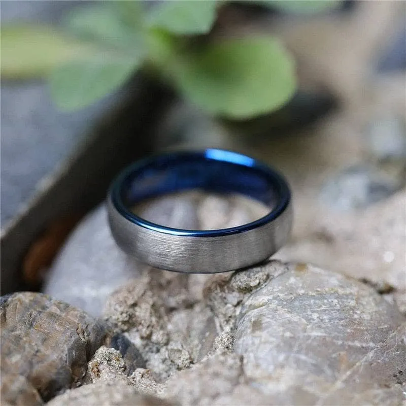 Dome Tungsten Carbide Men's Wedding Band