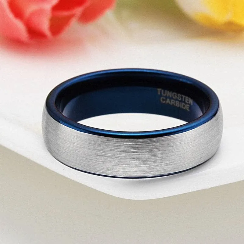 Dome Tungsten Carbide Men's Wedding Band