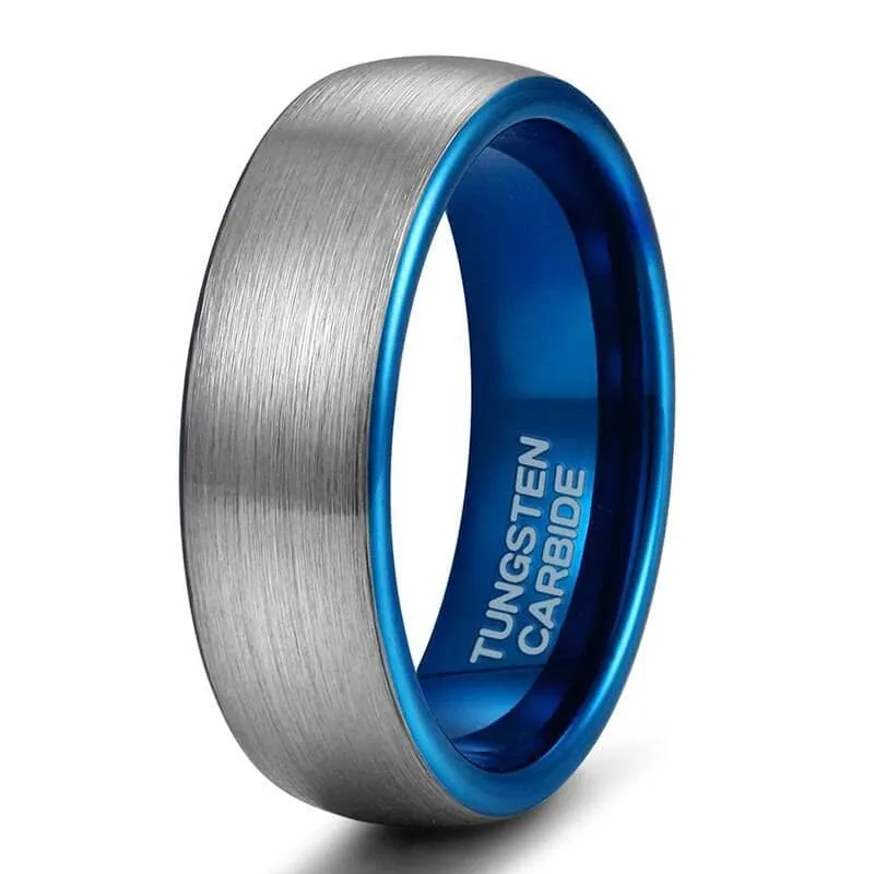 Dome Tungsten Carbide Men's Wedding Band