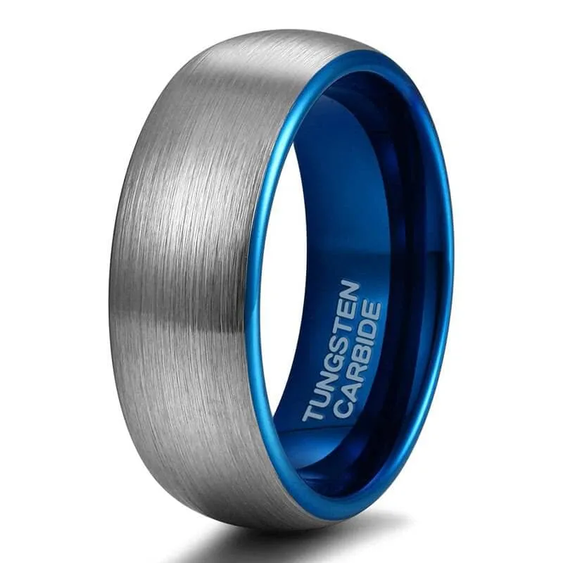 Dome Tungsten Carbide Men's Wedding Band