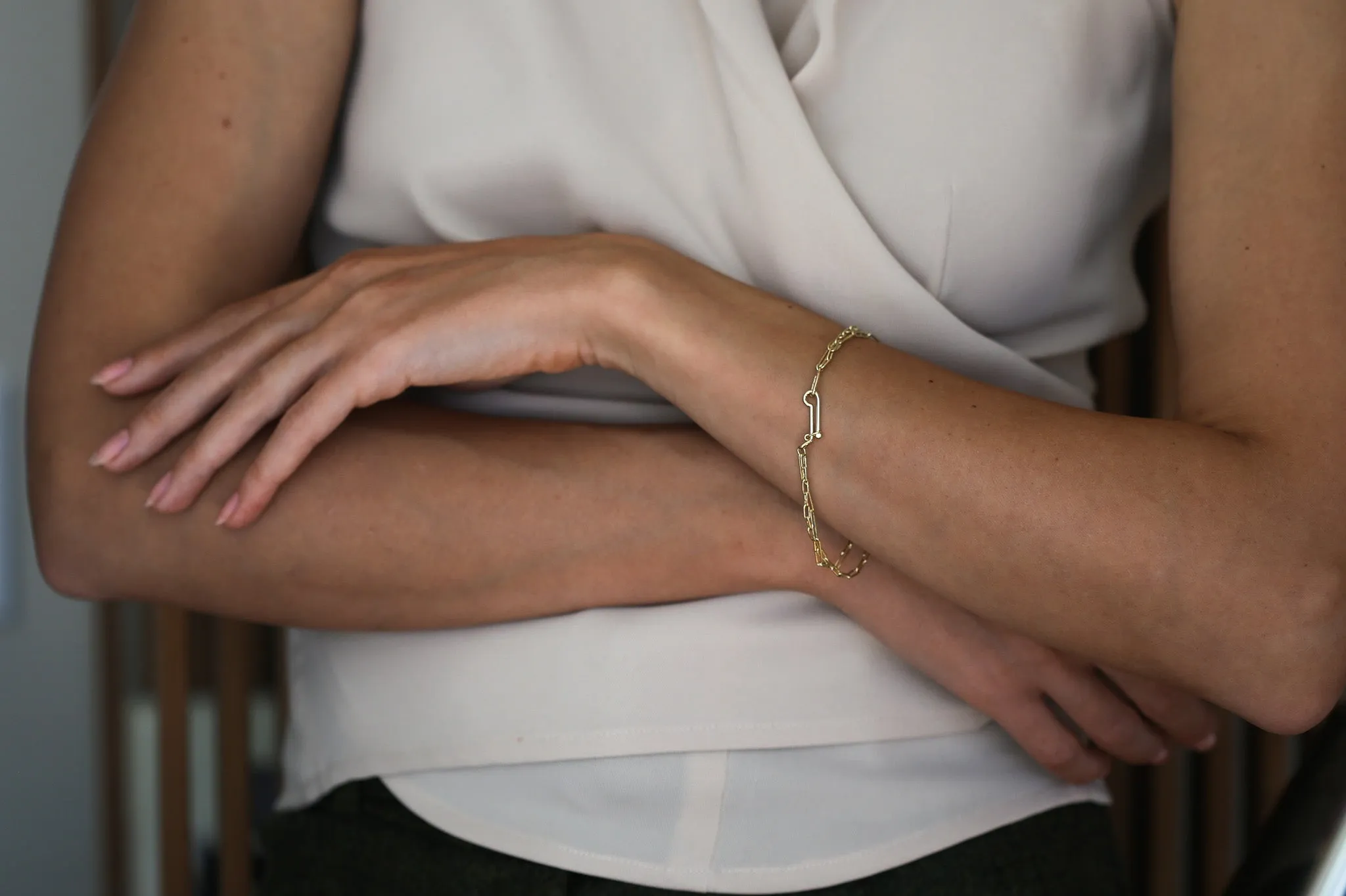 Double Strand Silk Link Bracelet