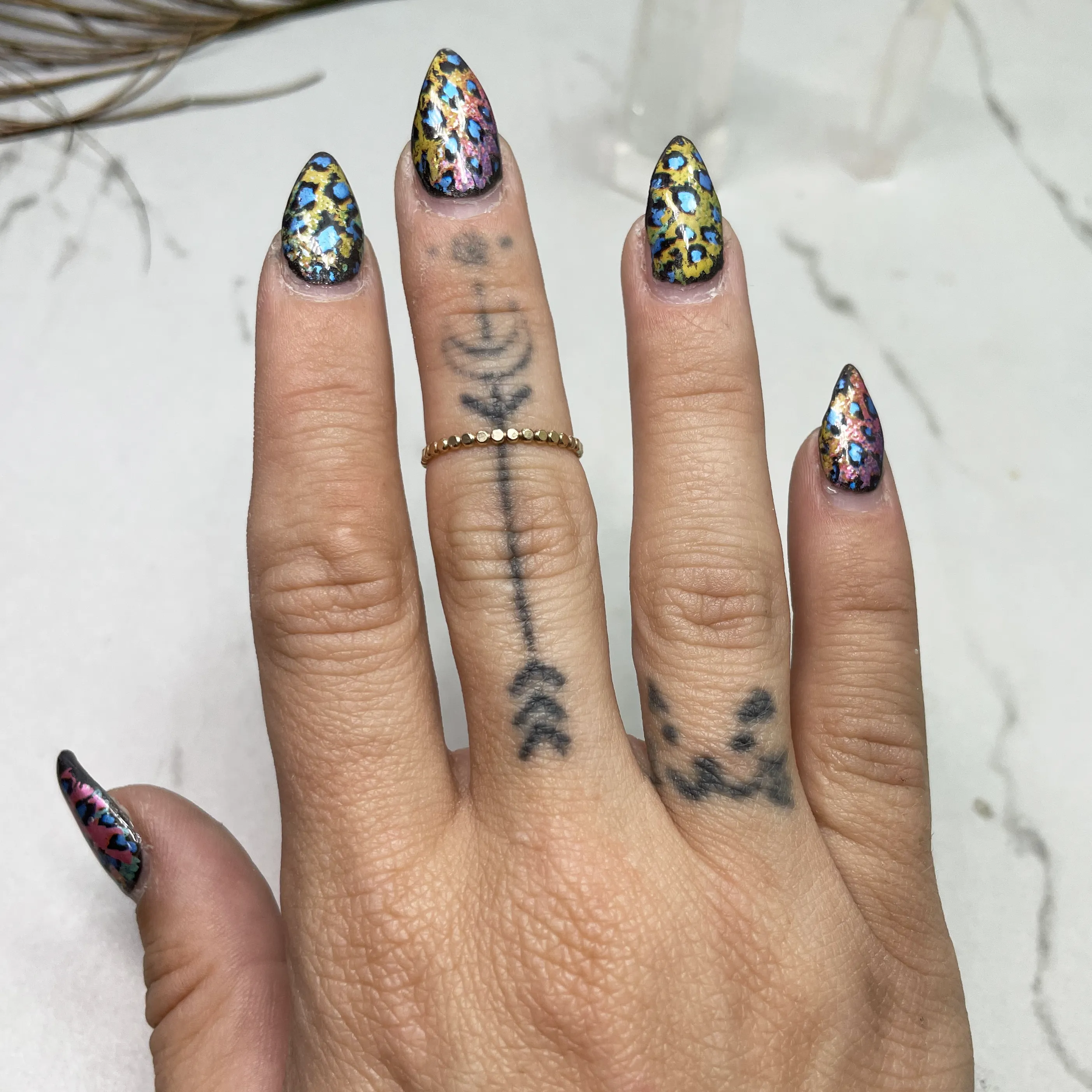 Ellipsis Ring in Gold