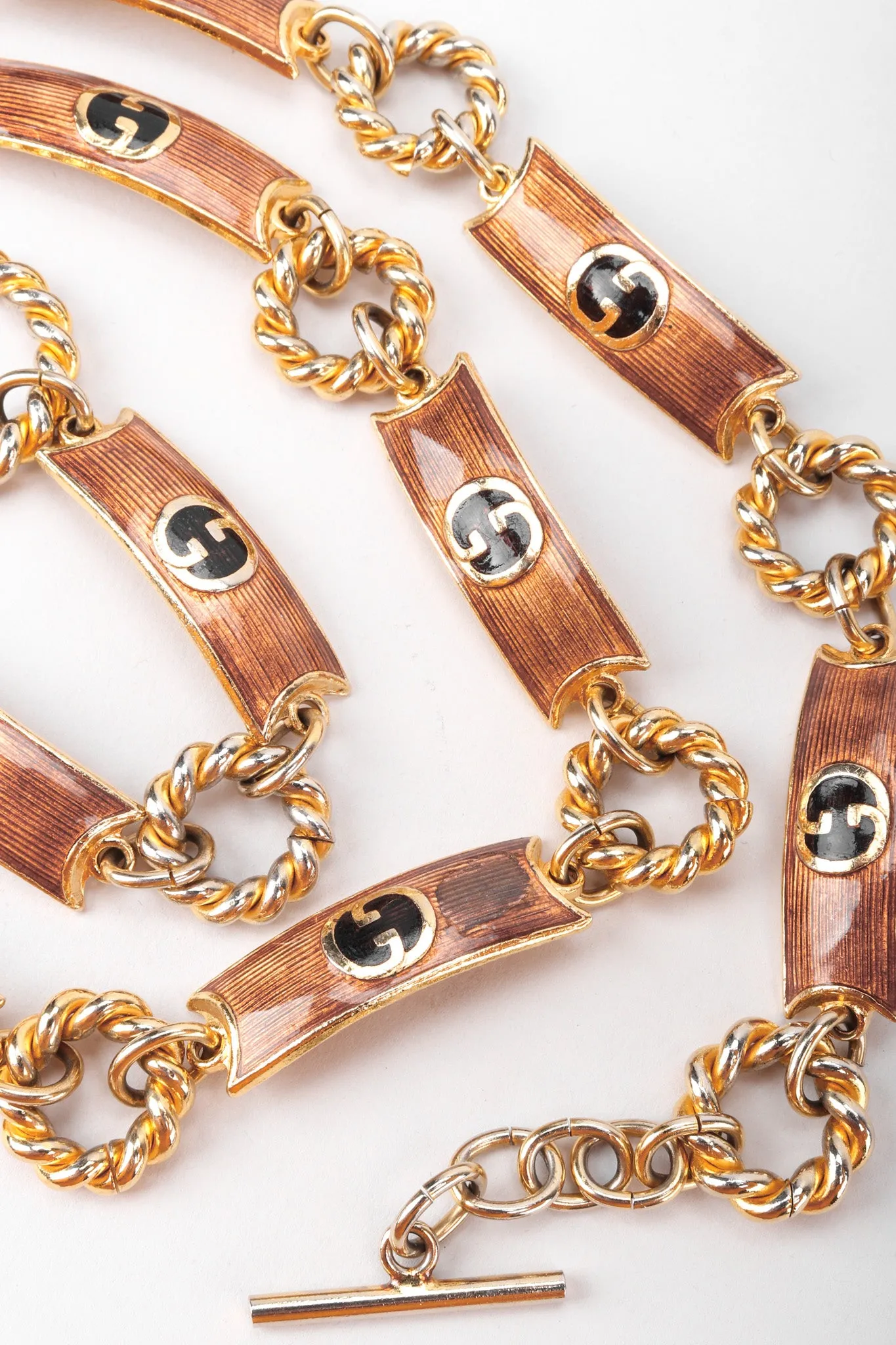 Enamel GG Logo Chain Belt