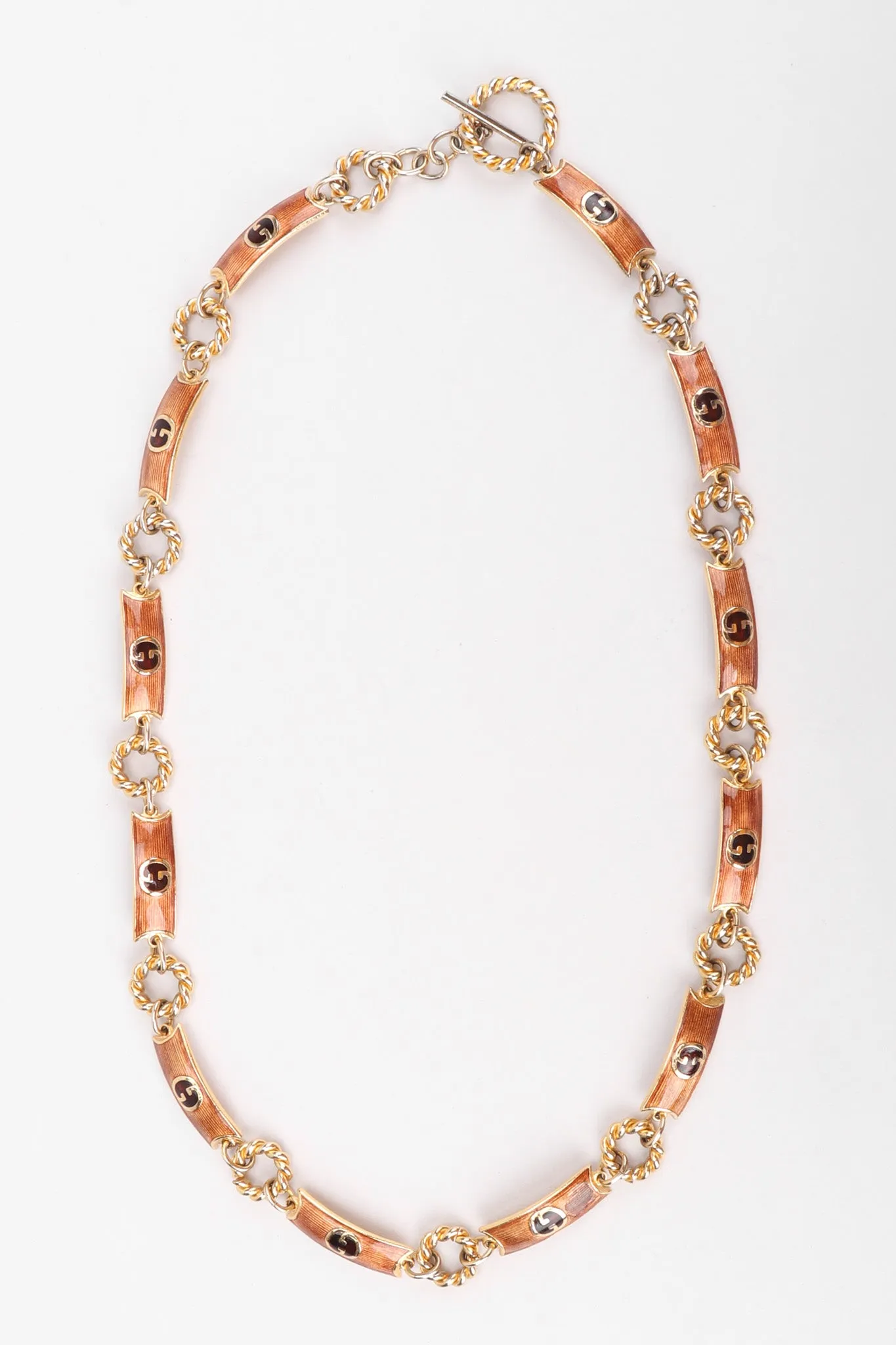 Enamel GG Logo Chain Belt
