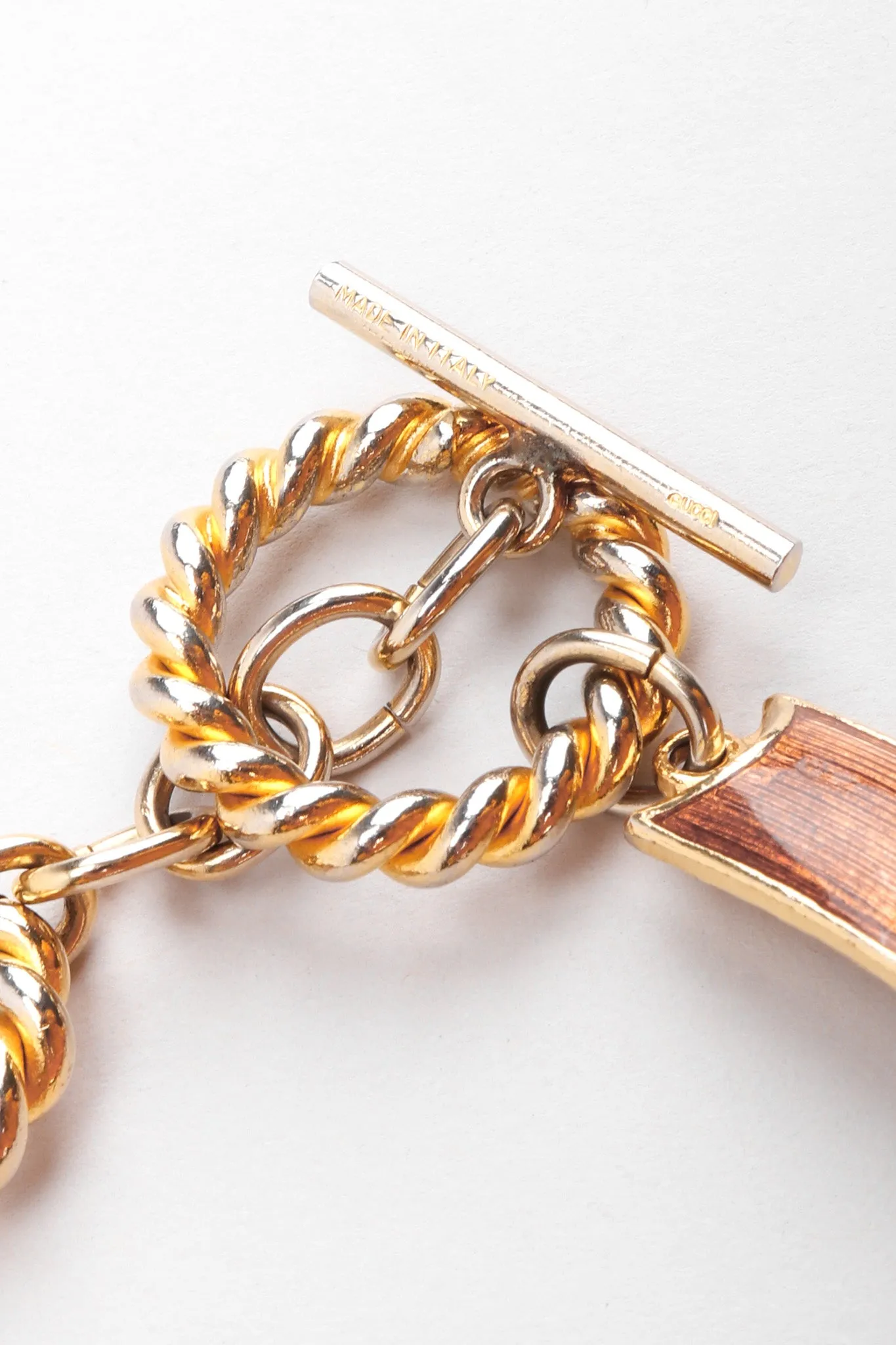 Enamel GG Logo Chain Belt