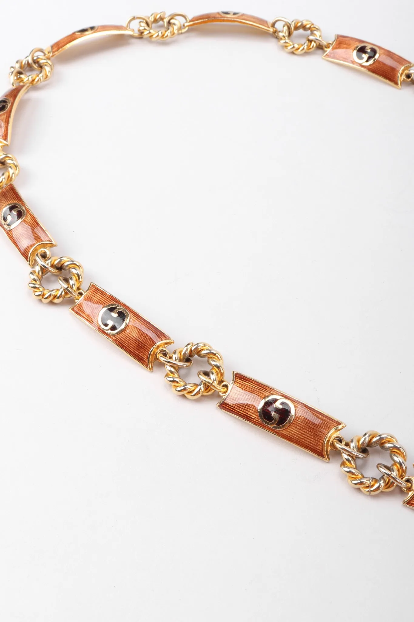 Enamel GG Logo Chain Belt