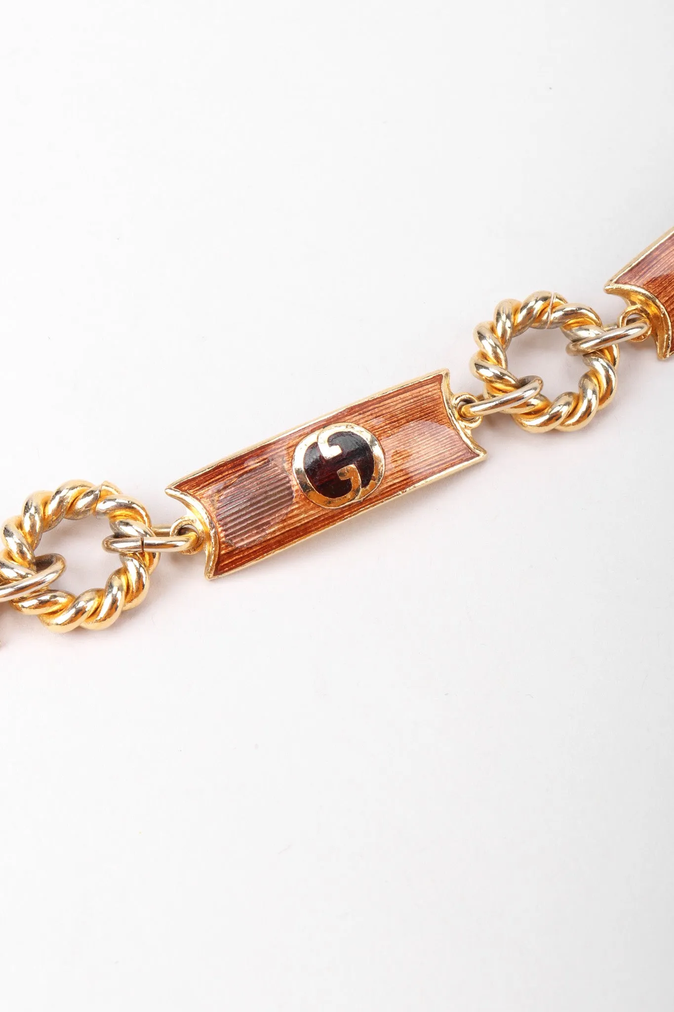 Enamel GG Logo Chain Belt