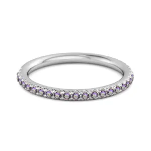 Eternity Collection Mystic Topaz Stackable Ring Gift Her 925 Silver