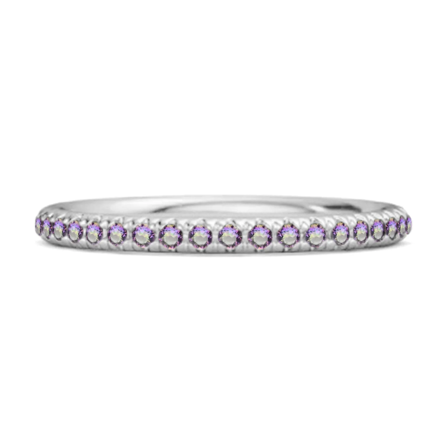 Eternity Collection Mystic Topaz Stackable Ring Gift Her 925 Silver