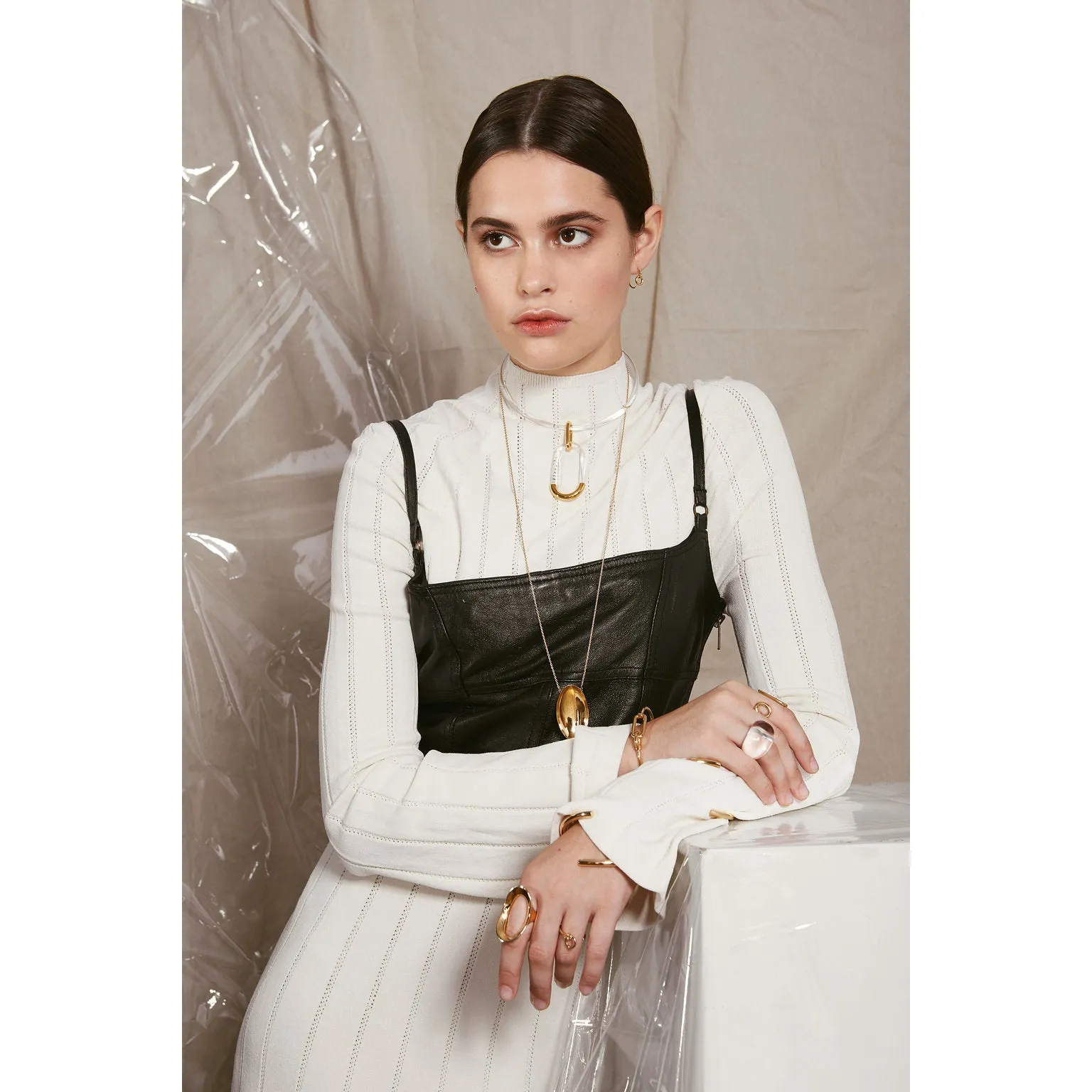 Eyelet Ring in Gold