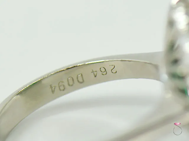 Fine Colombian Emerald & Diamond Platinum Ring, GIA Report