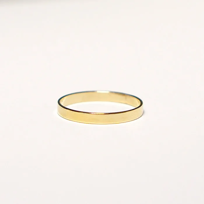 Flat Medium Band Ring