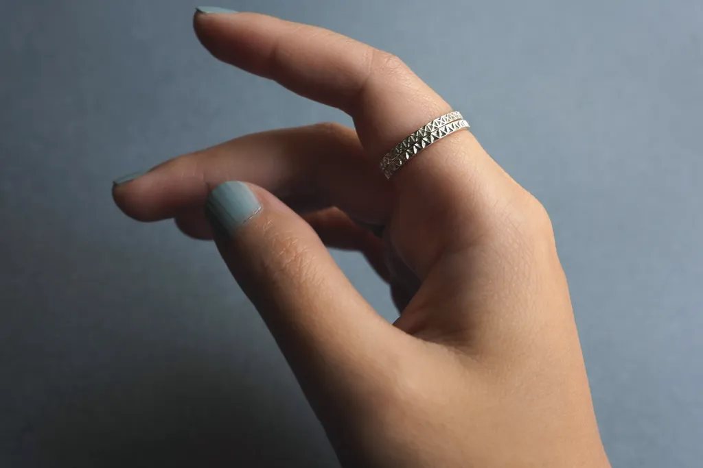 Geometric Stack Rings Set 1 - X and V Ring