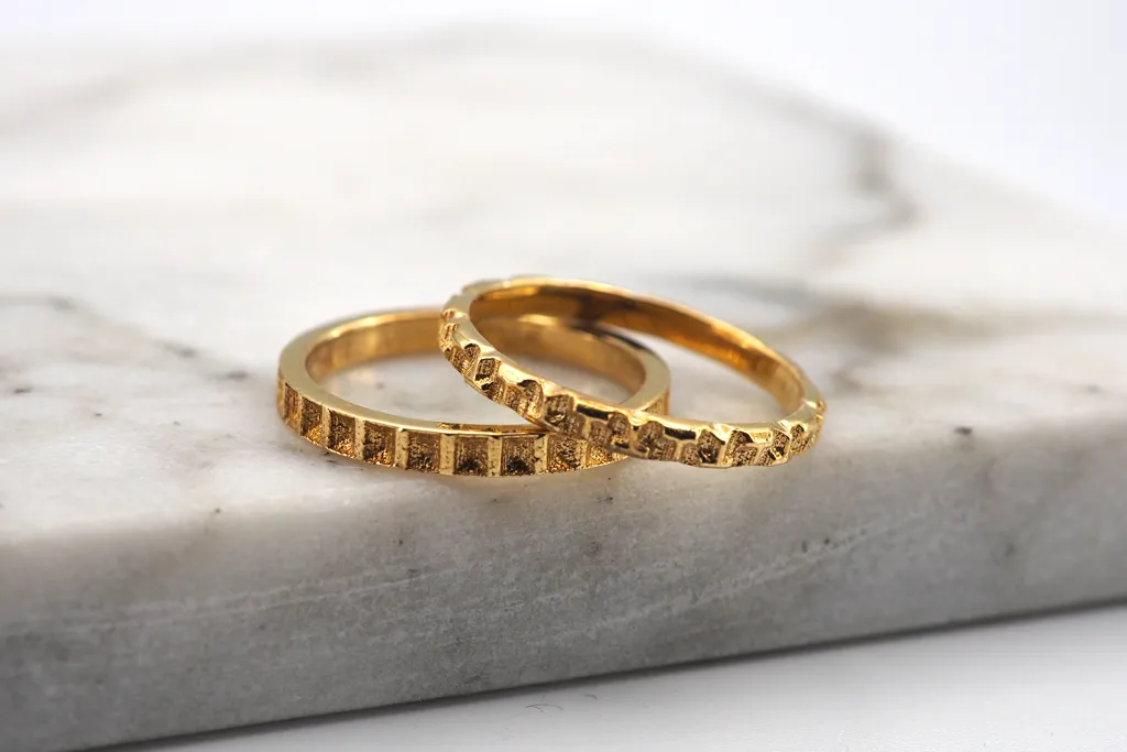 Geometric Stack Rings Set 2 - Square and Tetris