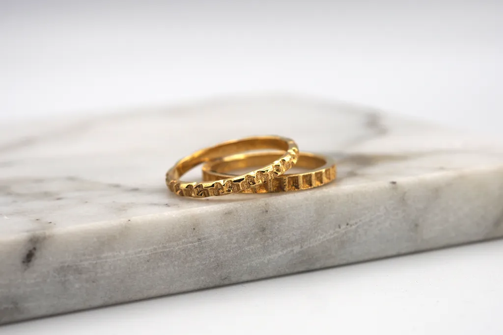 Geometric Stack Rings Set 2 - Square and Tetris