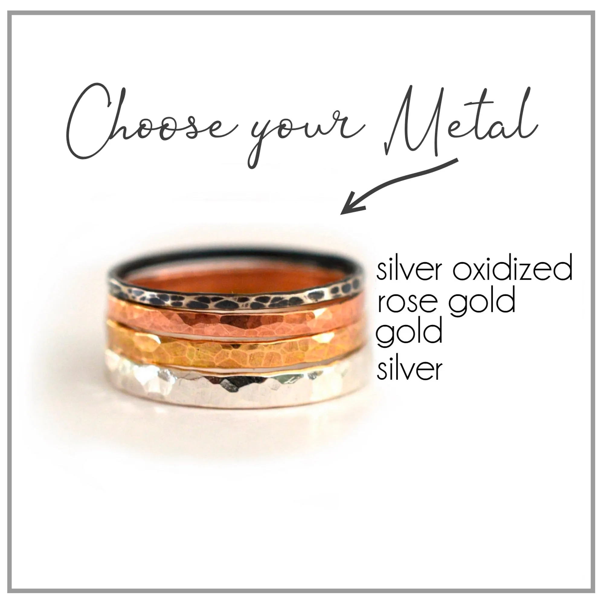 Gold Hexagon Stacking Ring