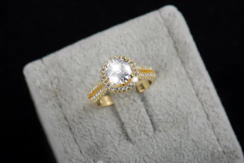 Gold Plated Bronze Ring