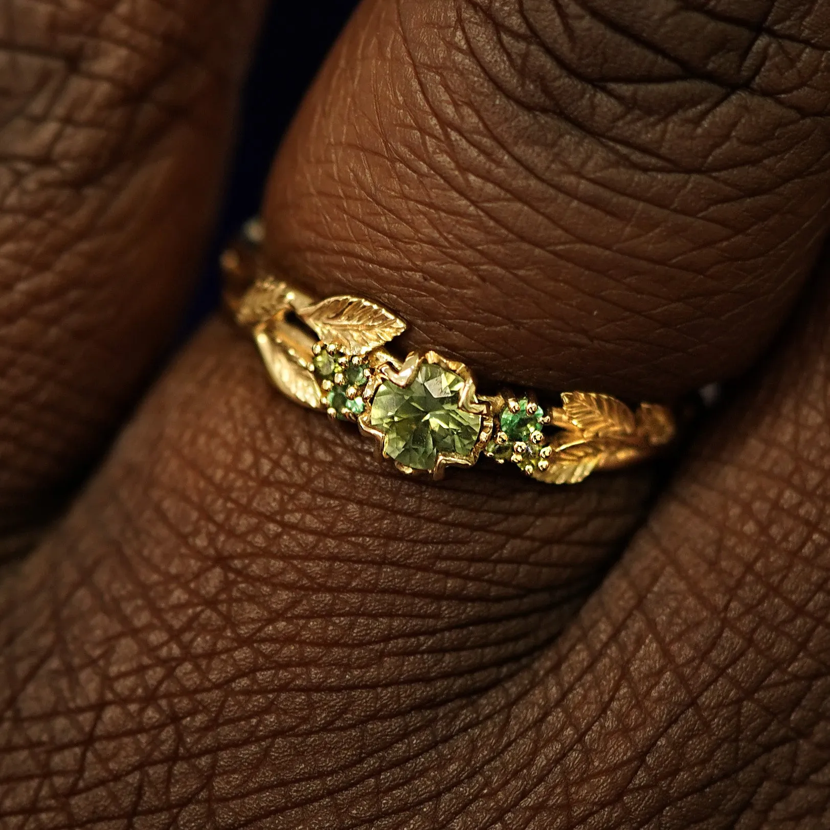 Green Sapphires Ring