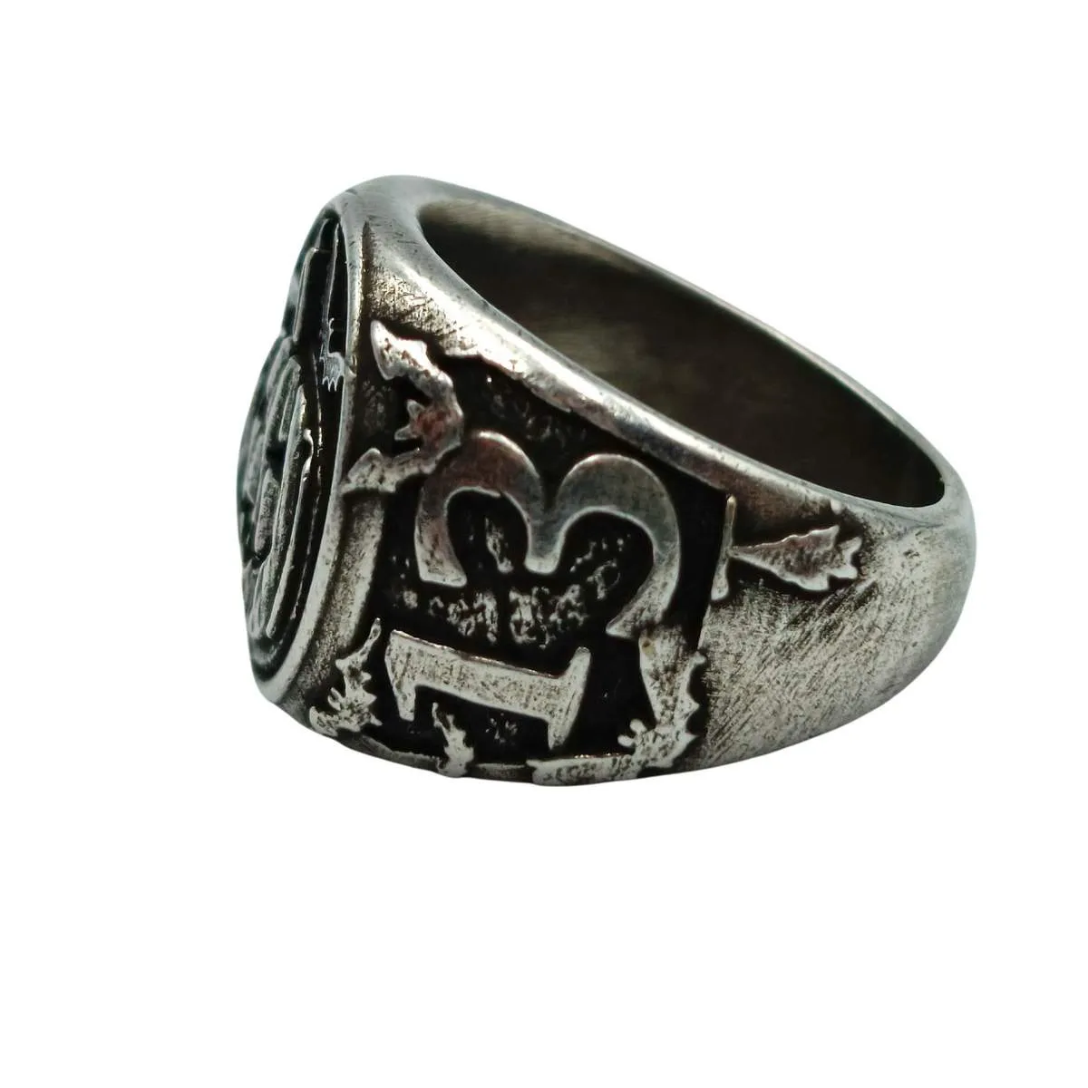 Halloween pumpkin ring from bronze