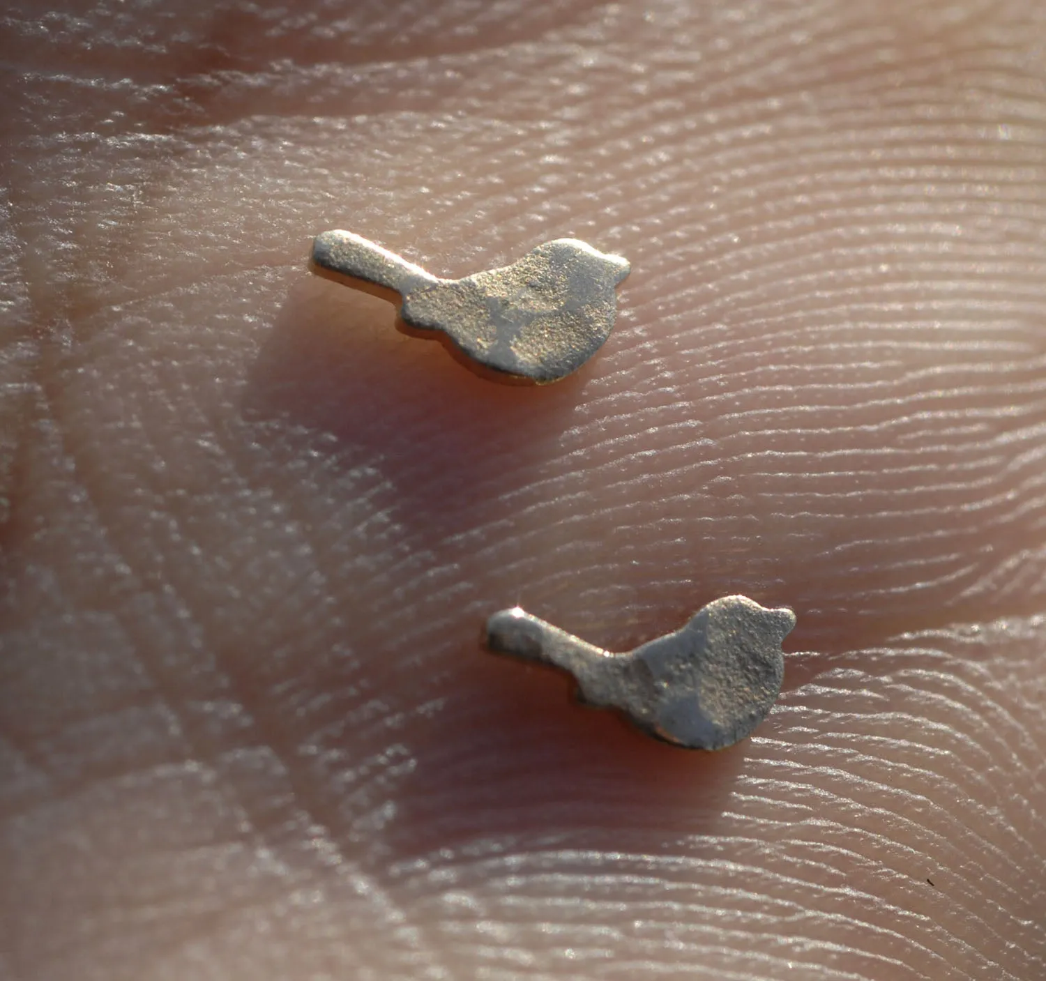 Hammered Most Tiny Metal Bird Mini Blanks