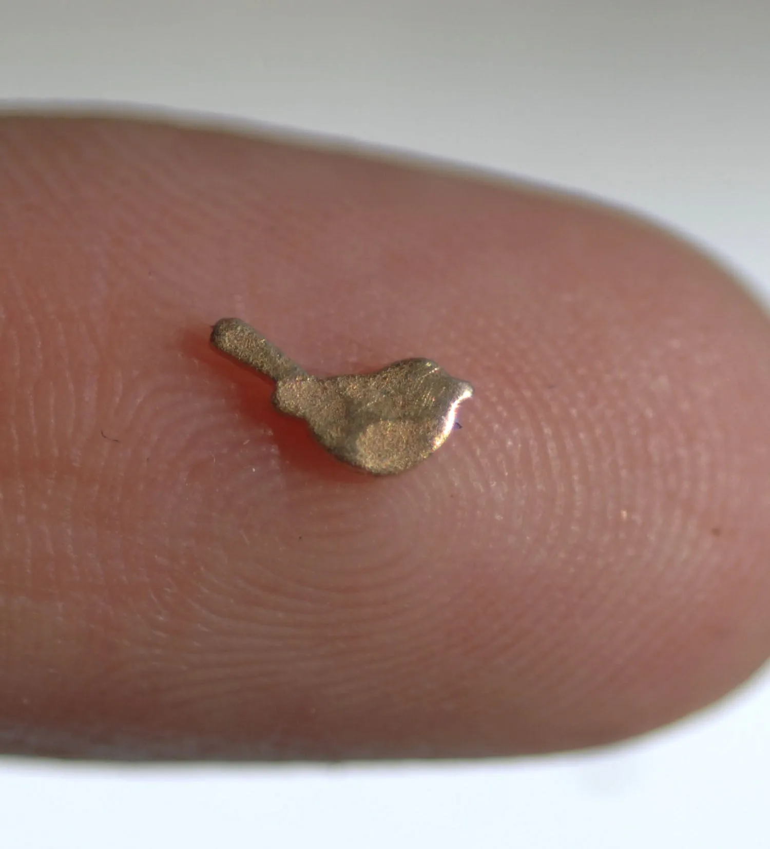 Hammered Most Tiny Metal Bird Mini Blanks