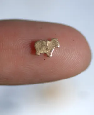 Hammered Tiny Metal Sheep Blanks