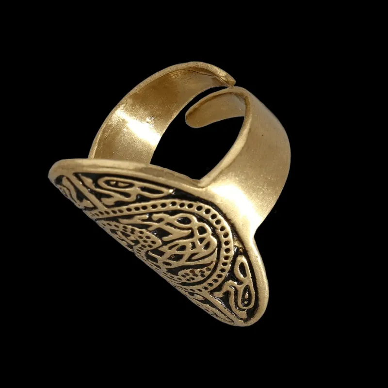 Handcrafted Anglo-Saxon Ring of Thames Bronze