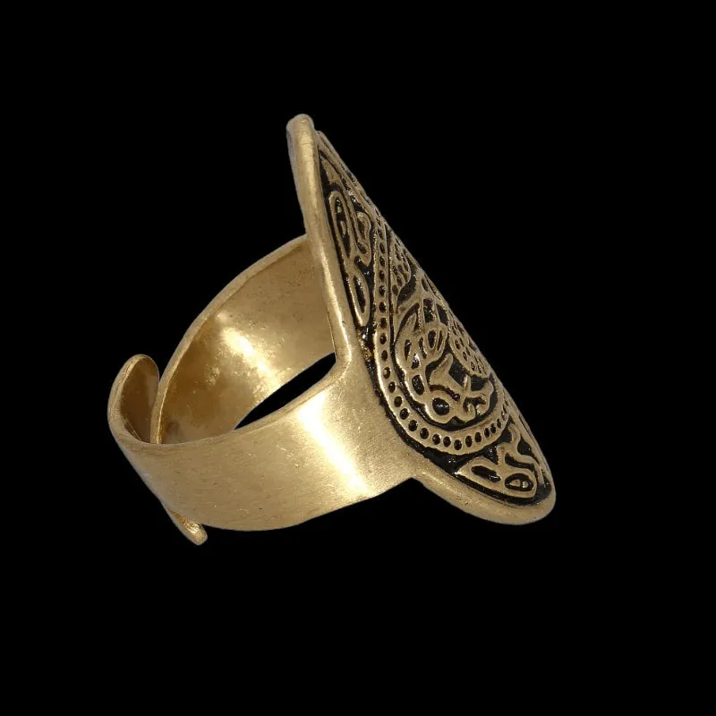 Handcrafted Anglo-Saxon Ring of Thames Bronze