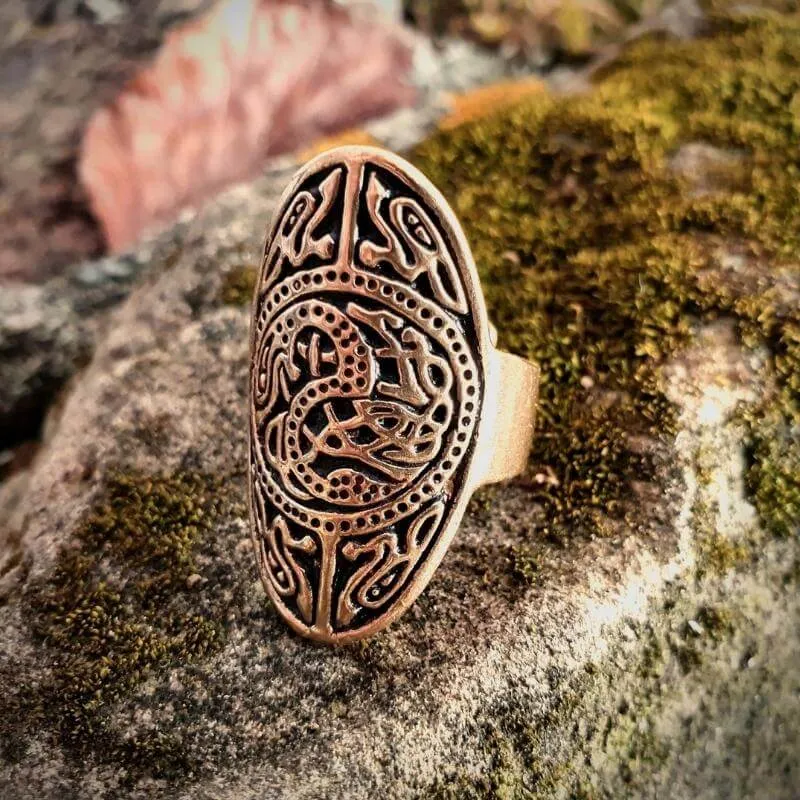 Handcrafted Anglo-Saxon Ring of Thames Bronze