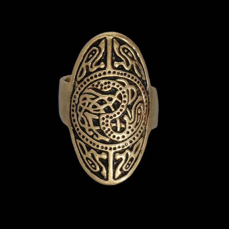 Handcrafted Anglo-Saxon Ring of Thames Bronze