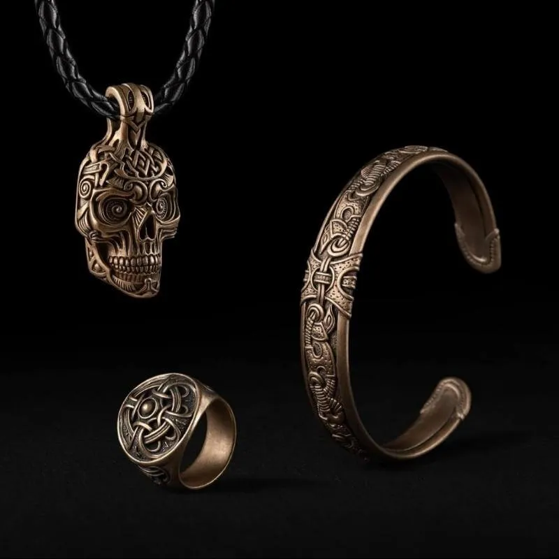 Handcrafted Odin Ring Bronze