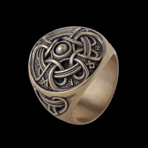 Handcrafted Odin Ring Bronze