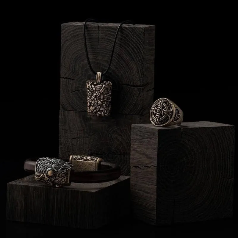 Handcrafted Odin Ring Bronze