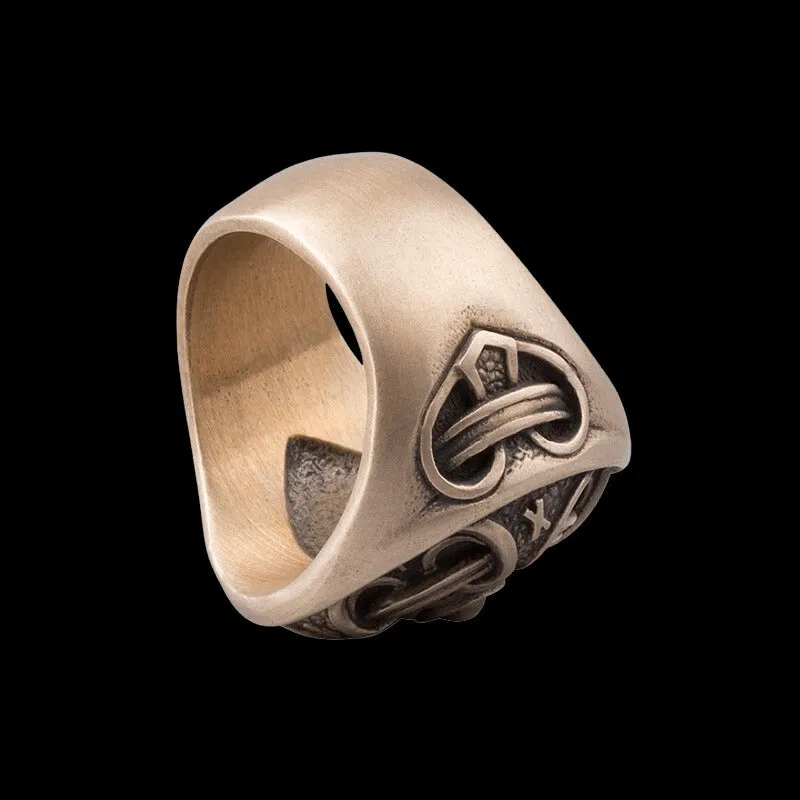 Handcrafted Odin Ring Bronze