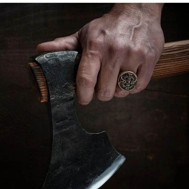 Handcrafted Odin Ring Bronze