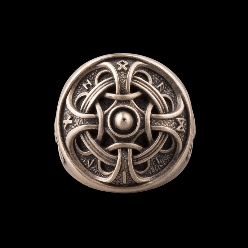 Handcrafted Odin Ring Bronze