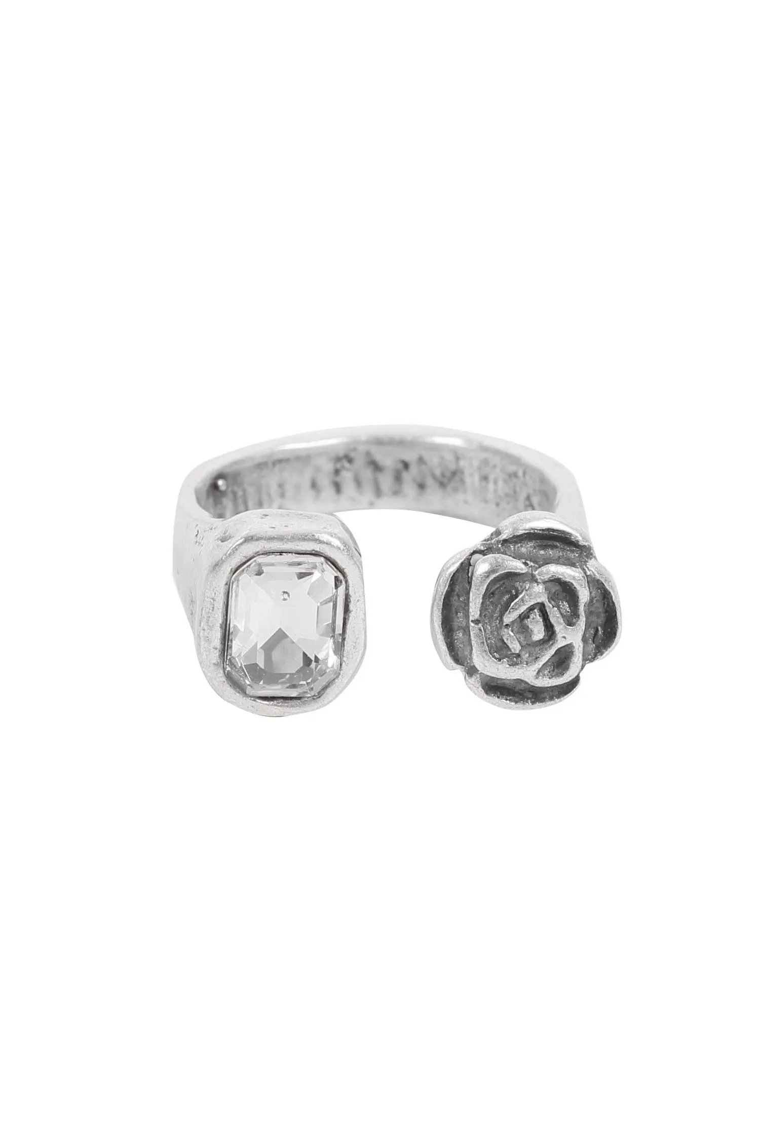 Handmade Crystal Brass Ring - 6828