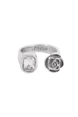 Handmade Crystal Brass Ring - 6828