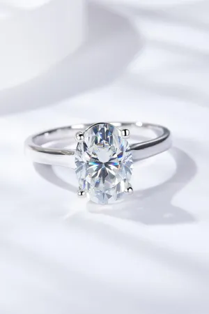 Hazel Blues® | 2.5 Carat Moissanite Solitaire Ring