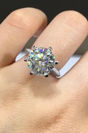 Hazel Blues® | 5 Carat Moissanite 6-Prong Ring