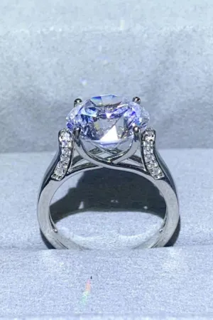 Hazel Blues® | 5 Carat Moissanite Platinum-Plated Ring