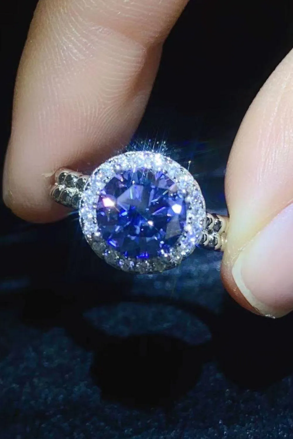 Hazel Blues® | Let It Go 2 Carat Moissanite Ring
