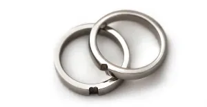 Heart Wedding ring set in Platinum