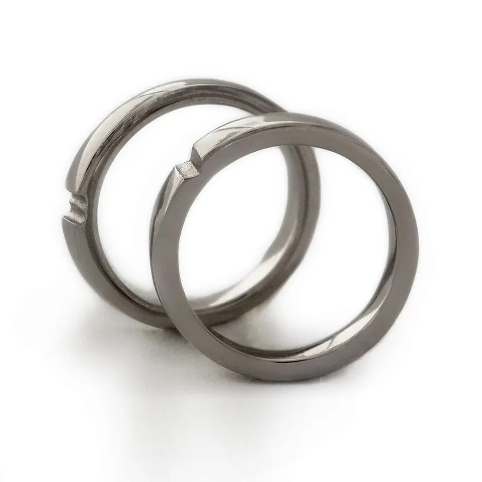 Heart Wedding ring set in Platinum