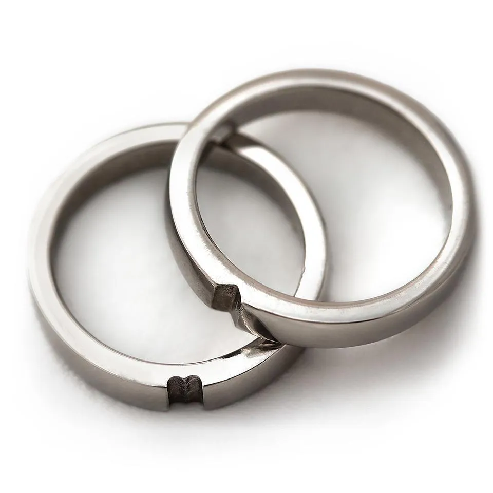 Heart Wedding ring set in Platinum
