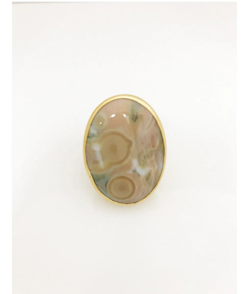 Heather Benjamin | Handmade Ocean Jasper Oval Ring