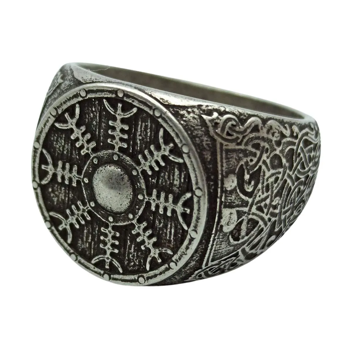 Helm of awe ring from bronze