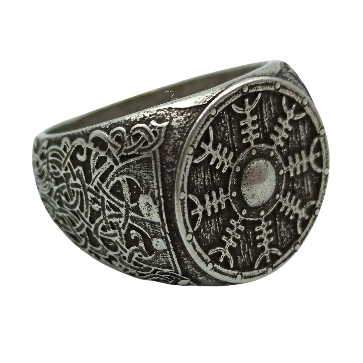 Helm of awe ring from bronze