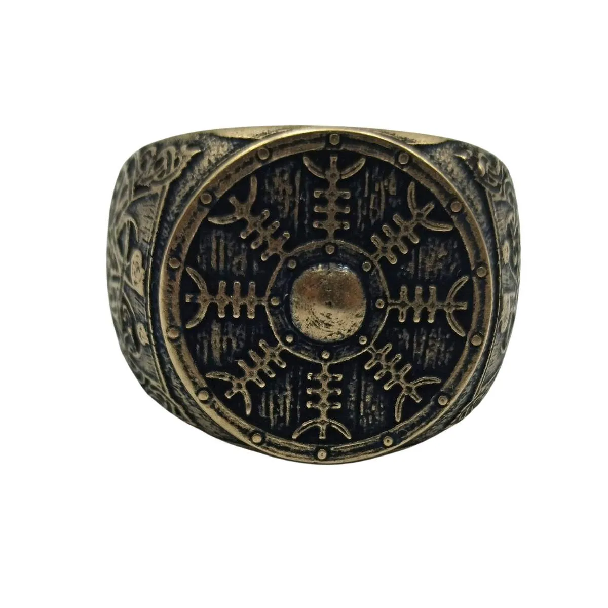 Helm of awe ring from bronze