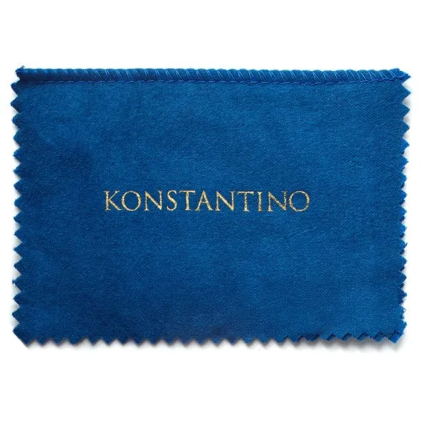 Konstantino Men's Sterling Silver Diamond Pattern Ring